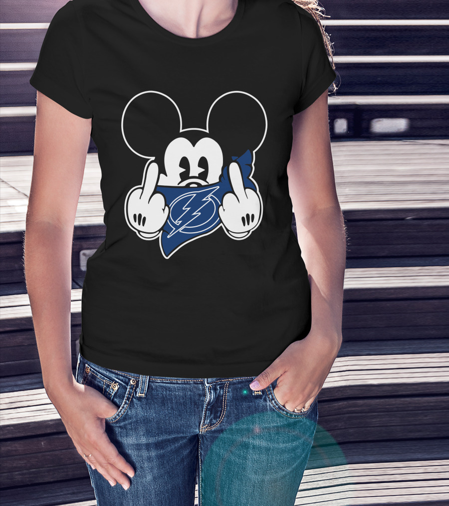 Tampa Bay Lightning Mickey Middle Finger T-Shirt