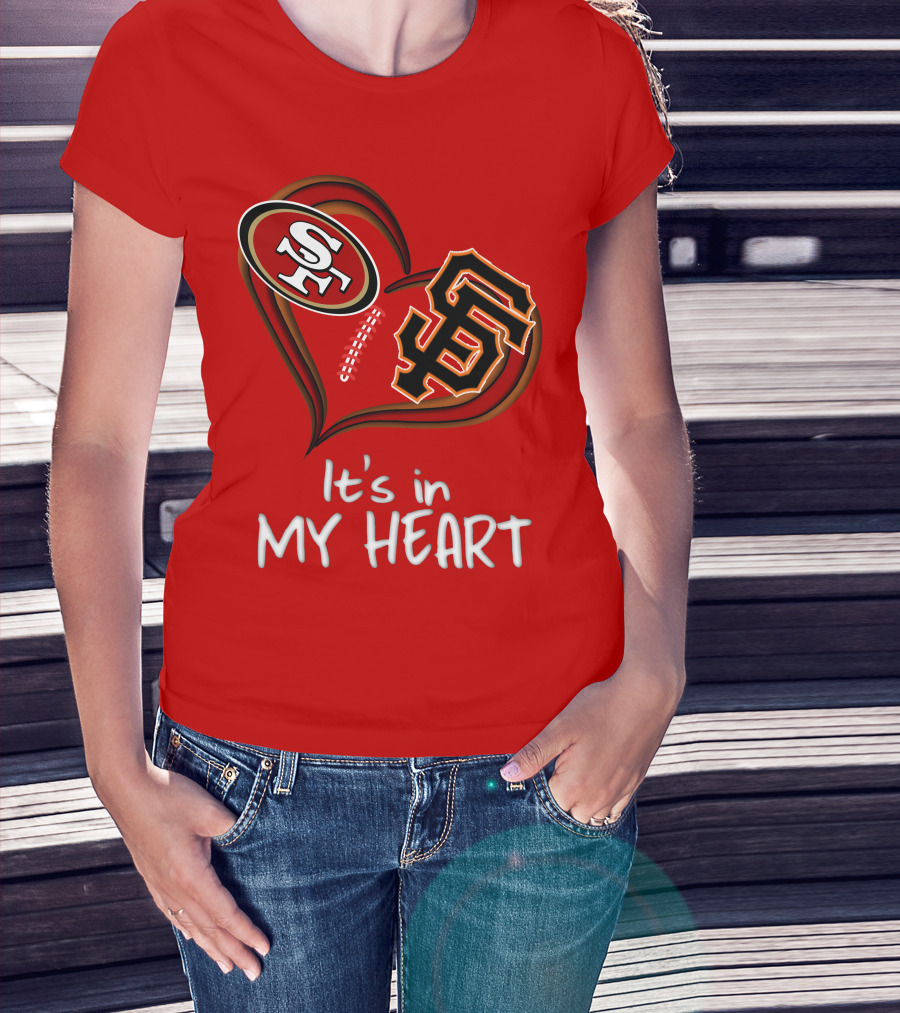49ers Giants It's In My Heart T-Shirt