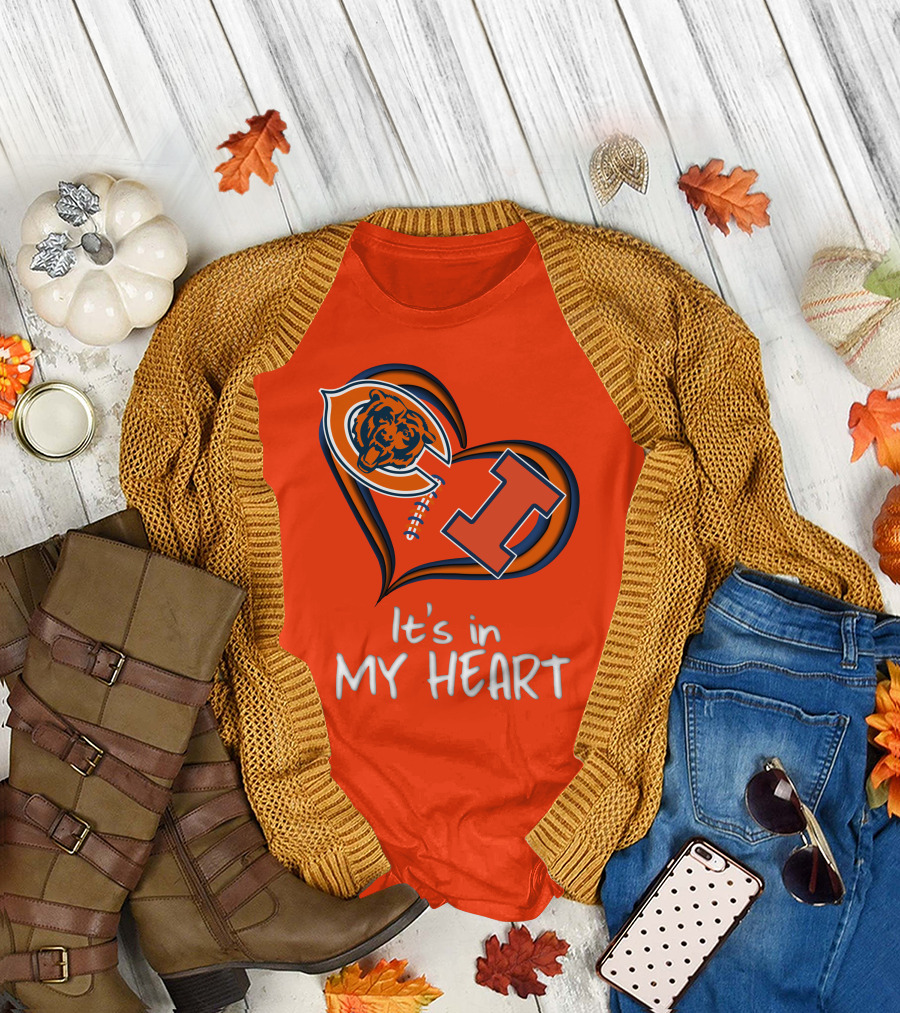 Bears Illinois It's in My Heart T-Shirt