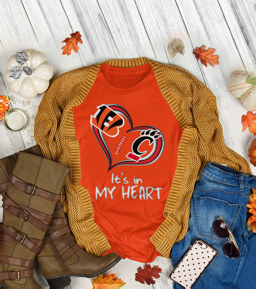 Bengals Bearcats It's in My Heart T-Shirt