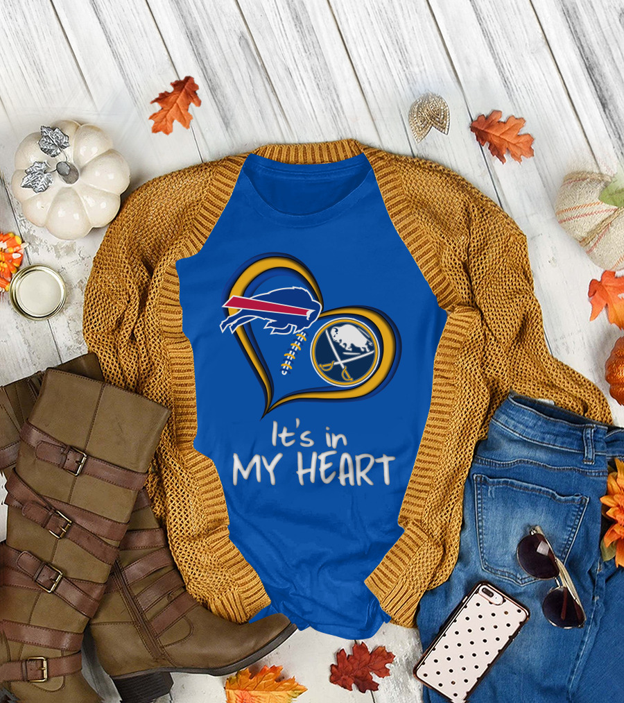 Buffalo Bills Sabres It's in My Heart T-Shirt
