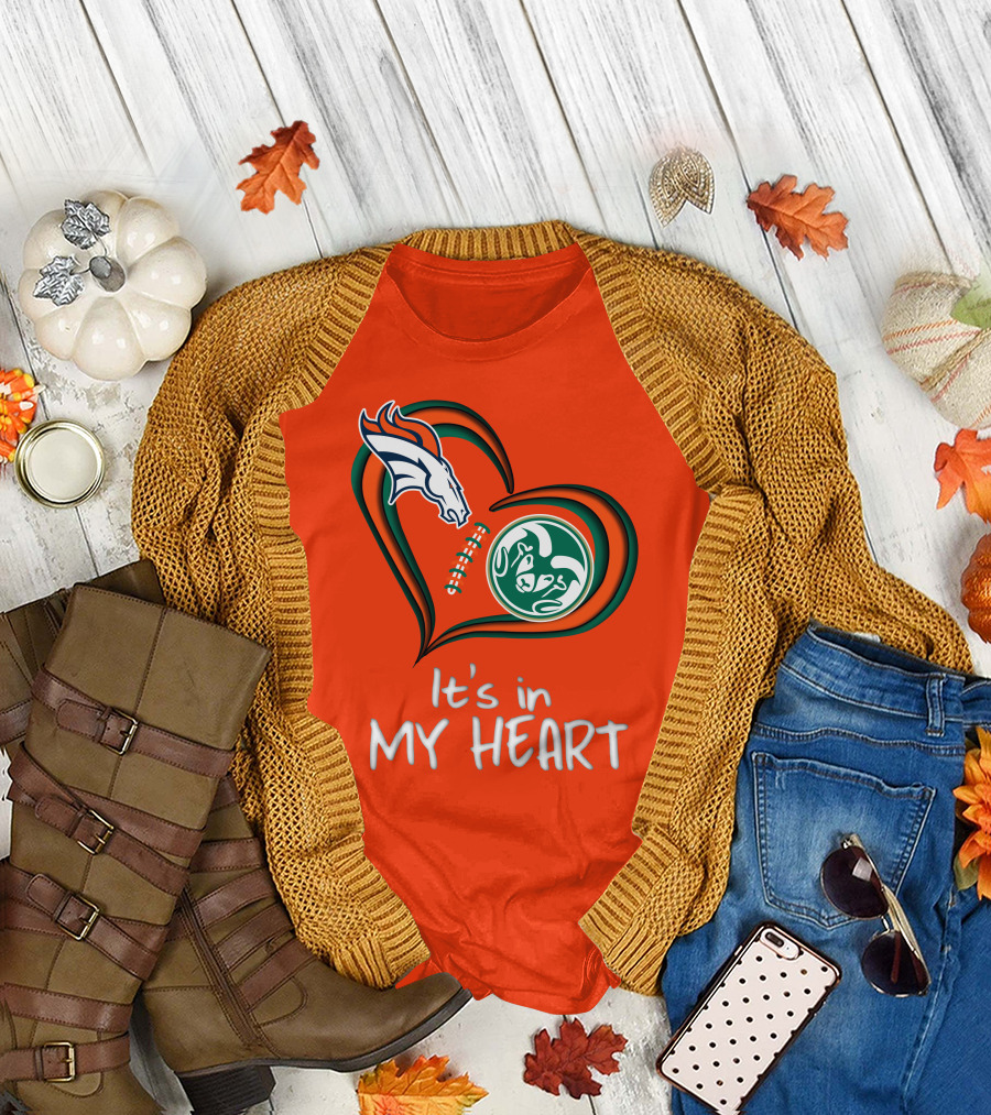 Broncos State Rams It's in My Heart T-Shirt