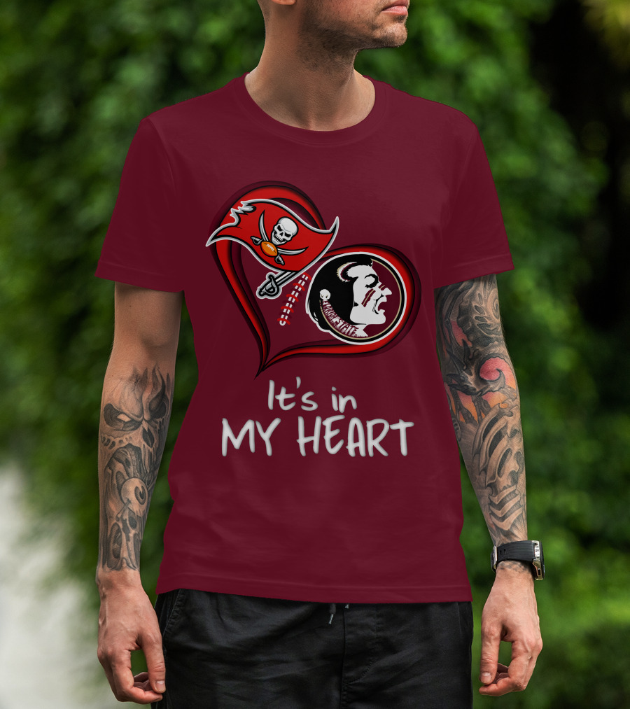 Buccaneers Seminoles It's In My Heart T-Shirt