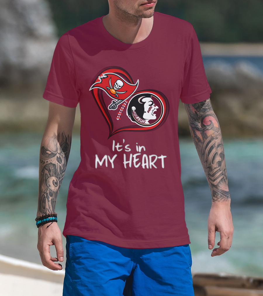 Buccaneers Seminoles It's In My Heart T-Shirt