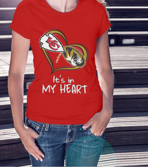 Chiefs Missouri Tigers It's In My Heart T-Shirt
