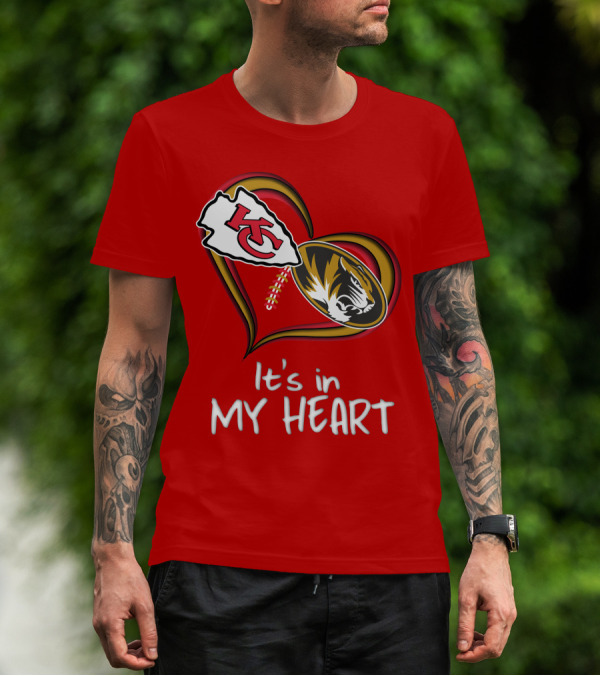 Chiefs Missouri Tigers It's In My Heart T-Shirt