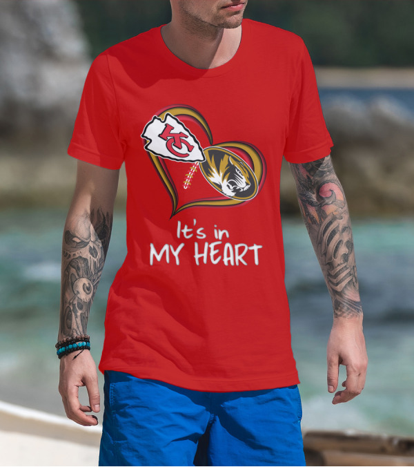 Chiefs Missouri Tigers It's In My Heart T-Shirt