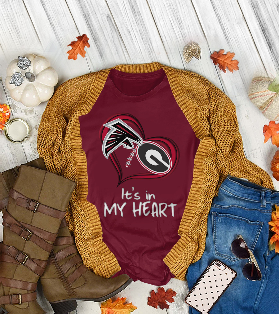 Falcons Bulldogs It's in My Heart T-Shirt