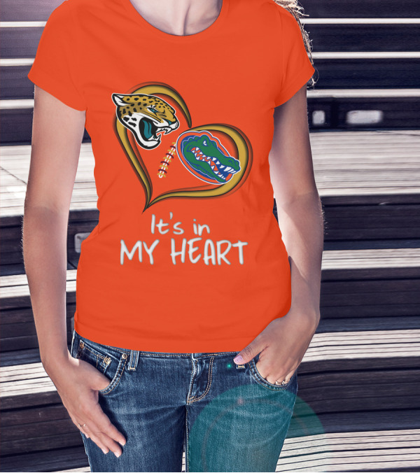 It's In My Heart Jaguars Gators T-Shirt