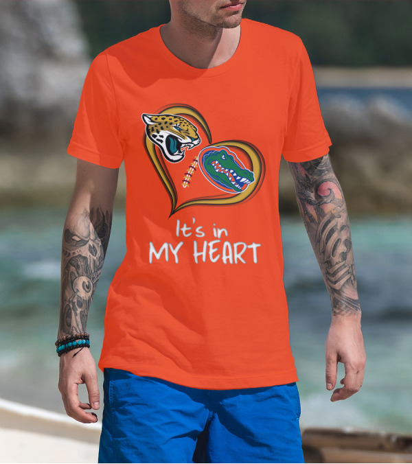 It's In My Heart Jaguars Gators T-Shirt