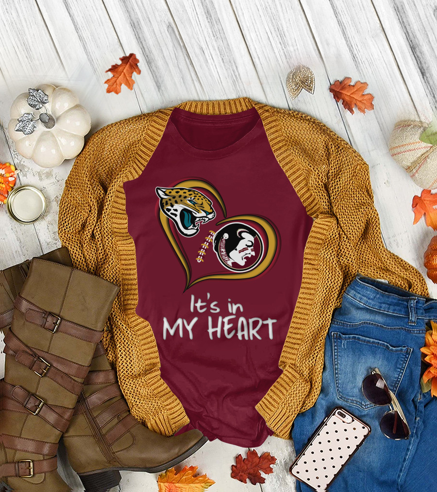 Jaguars Seminoles It's in My Heart T-Shirt