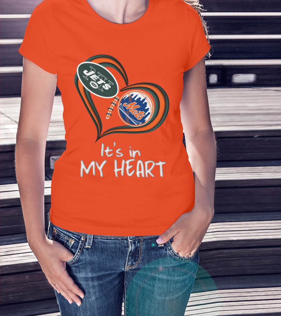 Jets Mets It's In My Heart T-Shirt