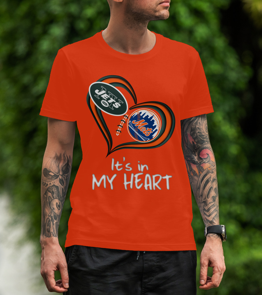 Jets Mets It's In My Heart T-Shirt