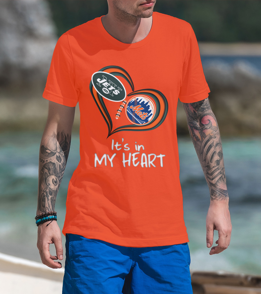 Jets Mets It's In My Heart T-Shirt