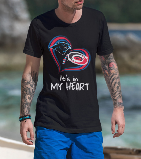 Panthers Hurricanes It's In My Heart T-Shirt