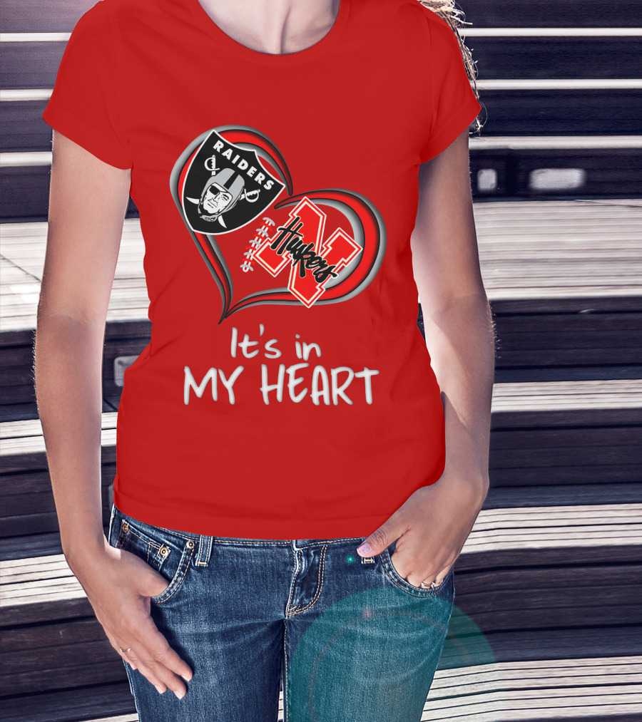 Raiders Huskers It's In My Heart T-Shirt