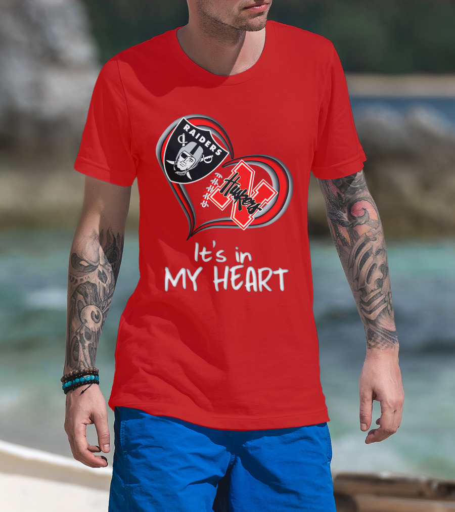 Raiders Huskers It's In My Heart T-Shirt