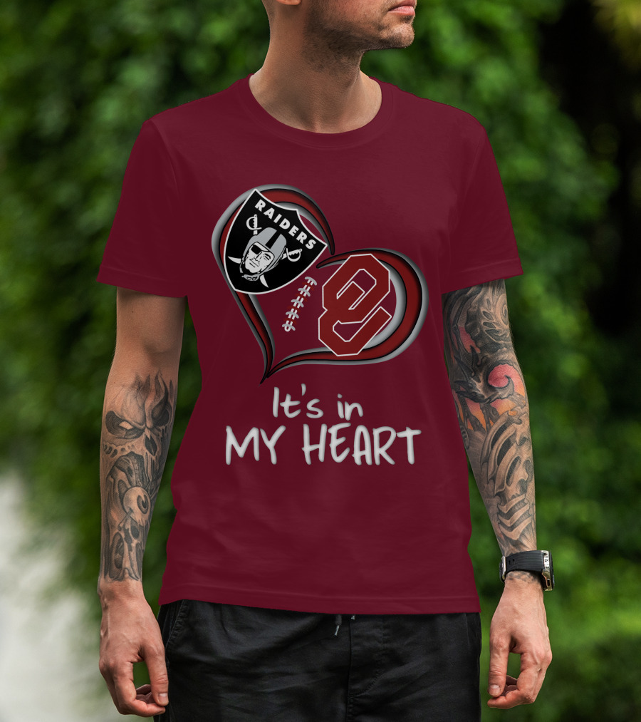 Raiders Sooners It's In My Heart T-Shirt