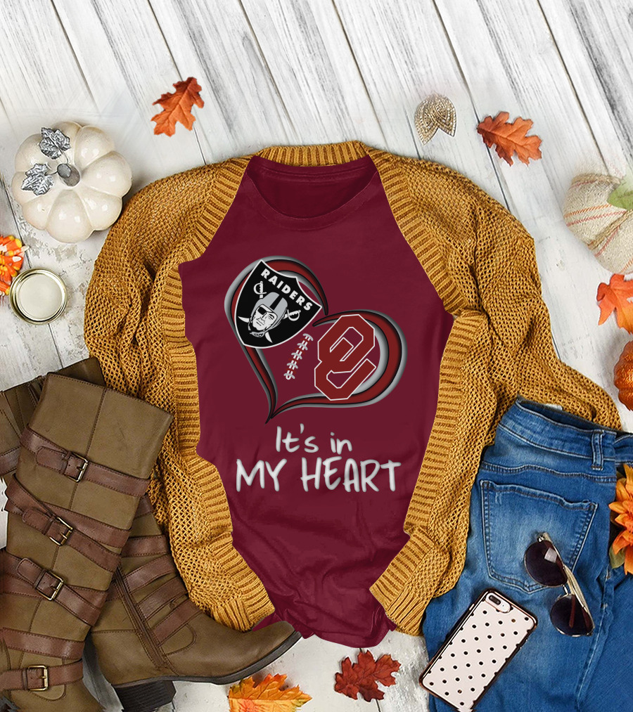 Raiders Sooners It's in My Heart T-Shirt