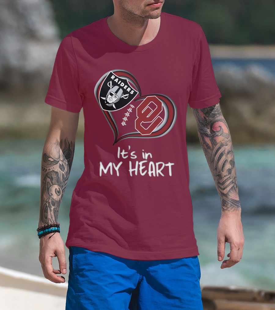 Raiders Sooners It's In My Heart T-Shirt