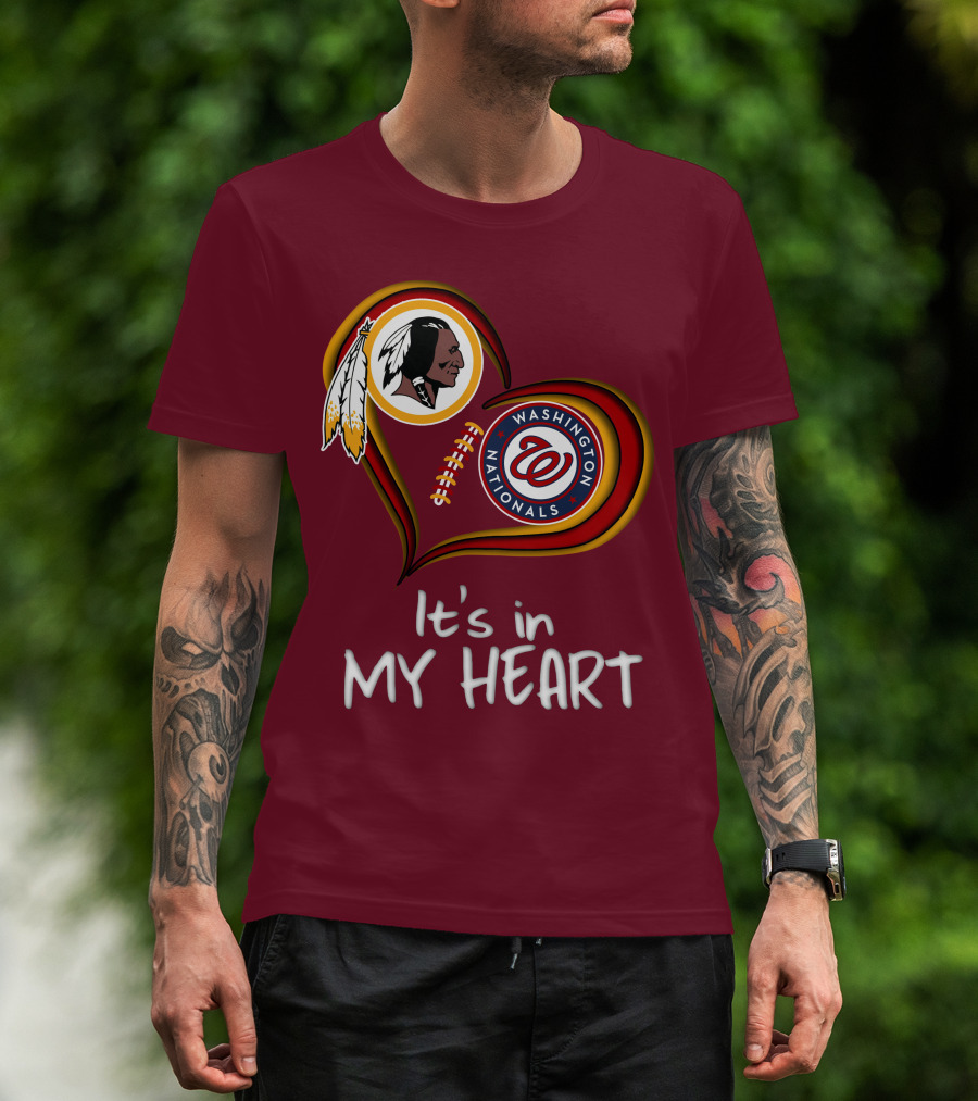 Washington Redskins Nationals It's In My Heart T-Shirt