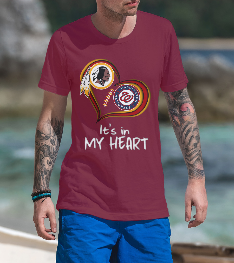 Washington Redskins Nationals It's In My Heart T-Shirt