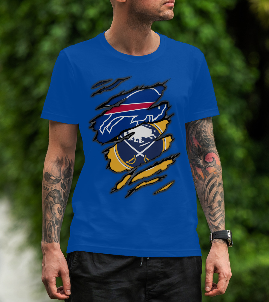 Buffalo Bills Sabres Dual Fan T-Shirt