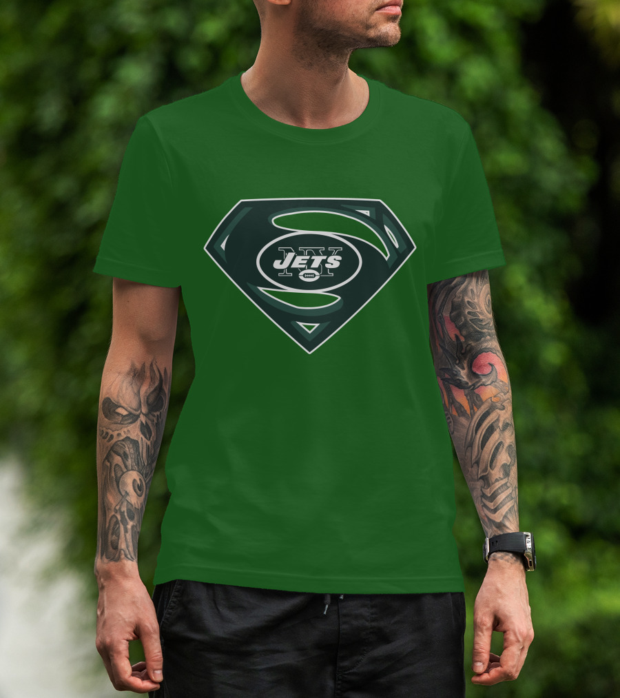 Jets Nfl Super Hero Symbol T-Shirt
