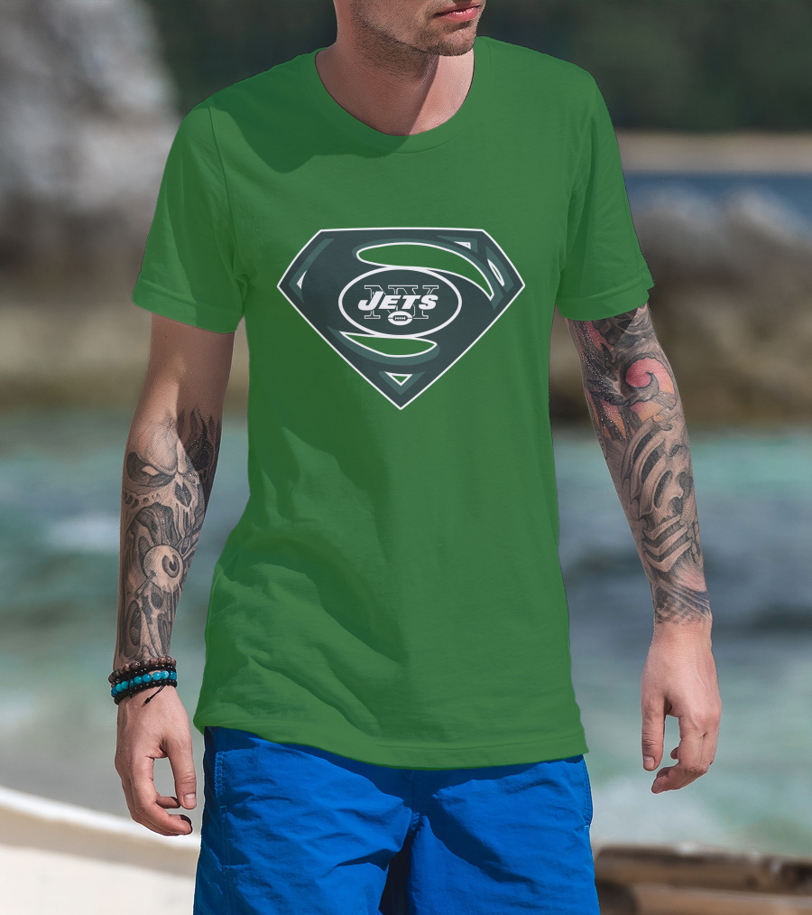 Jets Nfl Super Hero Symbol T-Shirt