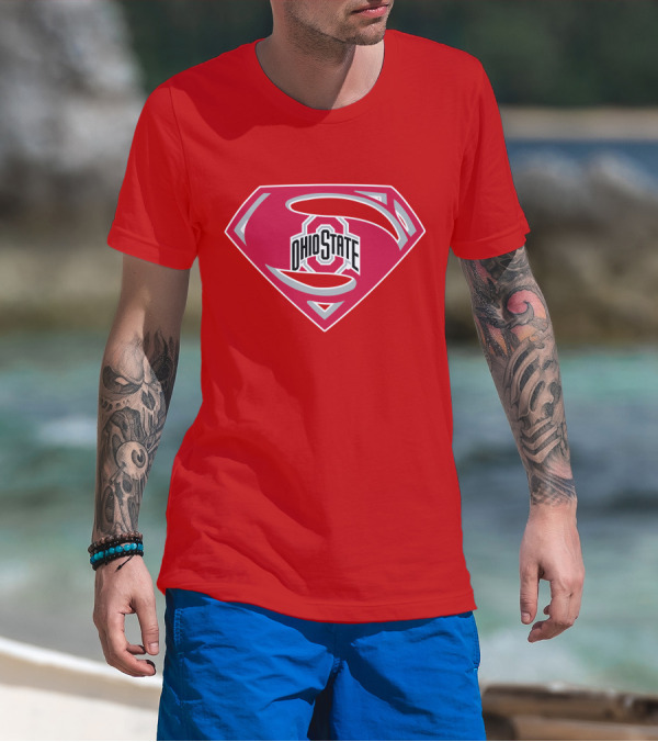 Ohio State Logo Red Shield T-Shirt
