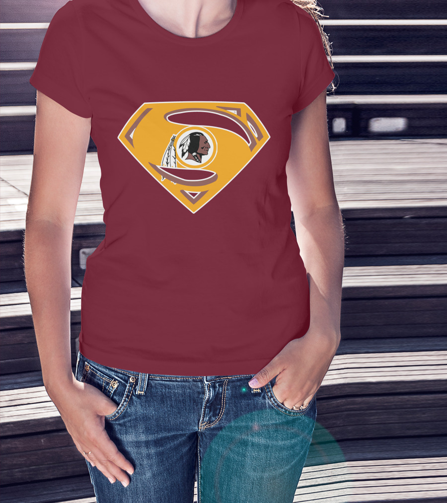 Redskins Superman Logo Mashup T-Shirt