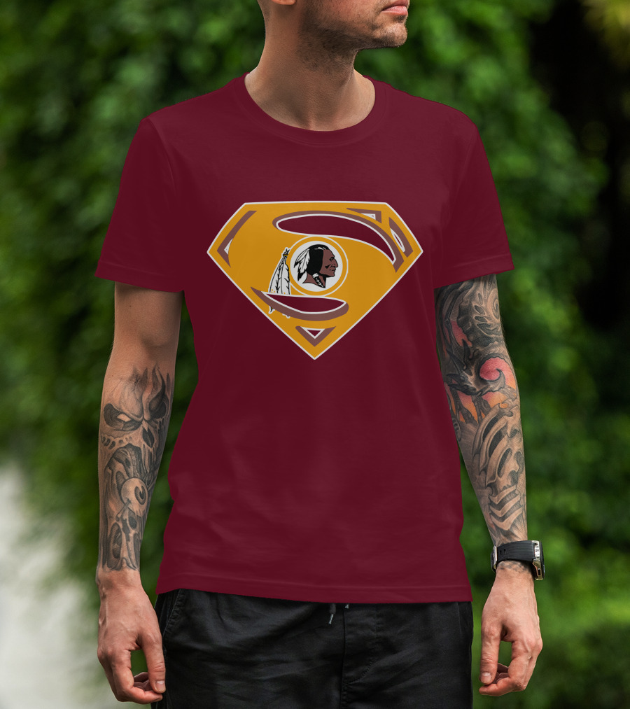 Redskins Superman Logo Mashup T-Shirt