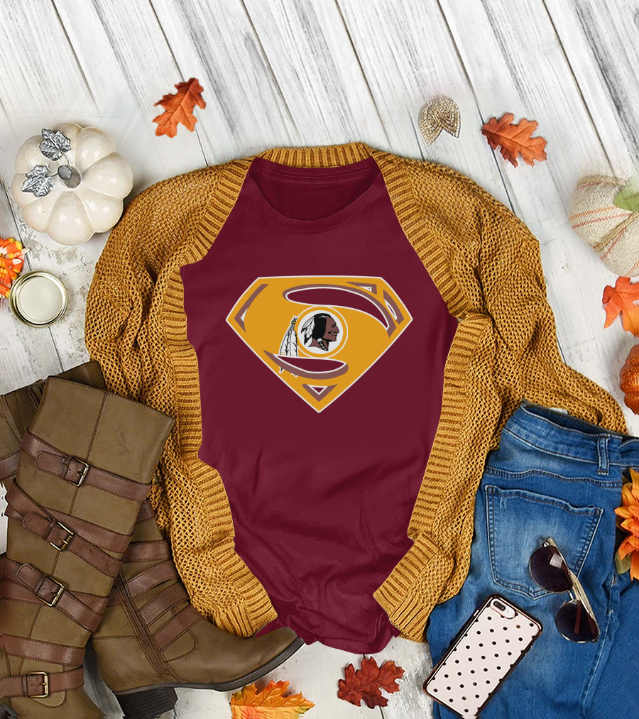 Redskins Superman Logo Mashup T-Shirt