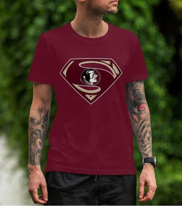 Seminoles Superman Logo Mashup With Florida State T-Shirt