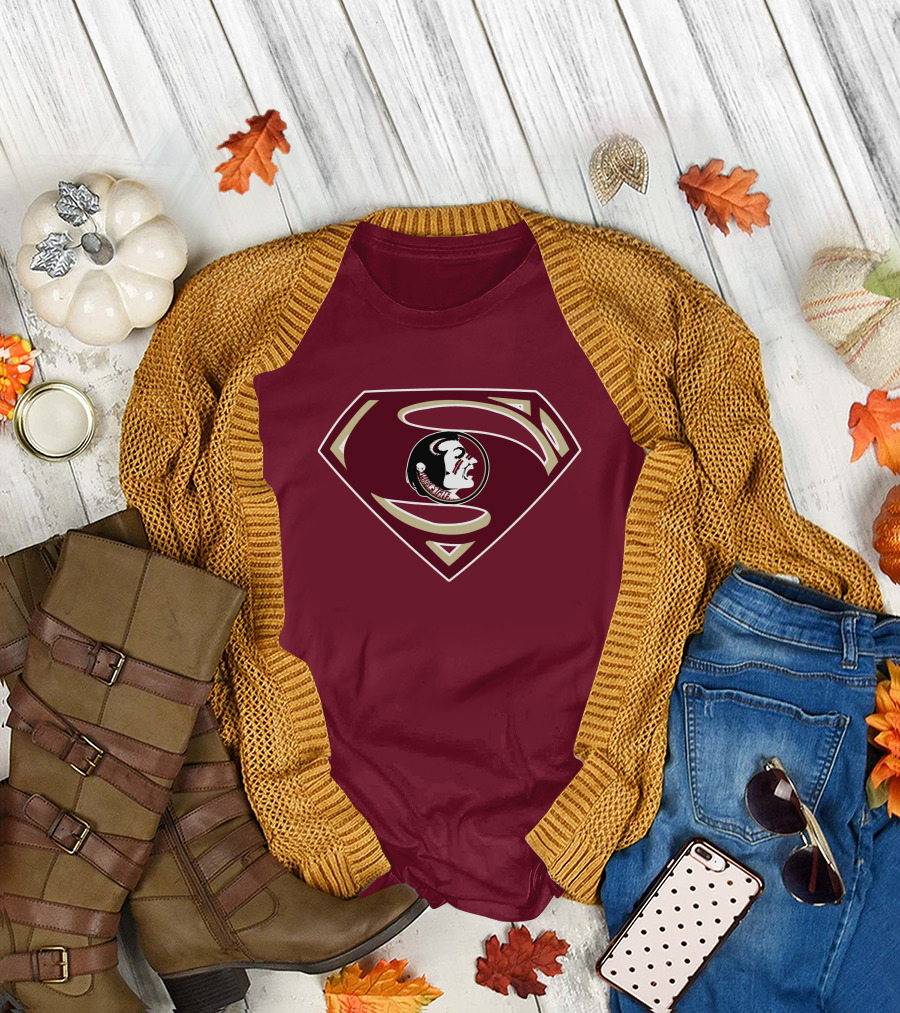 Seminoles Superman Logo Mashup with Florida State T-Shirt