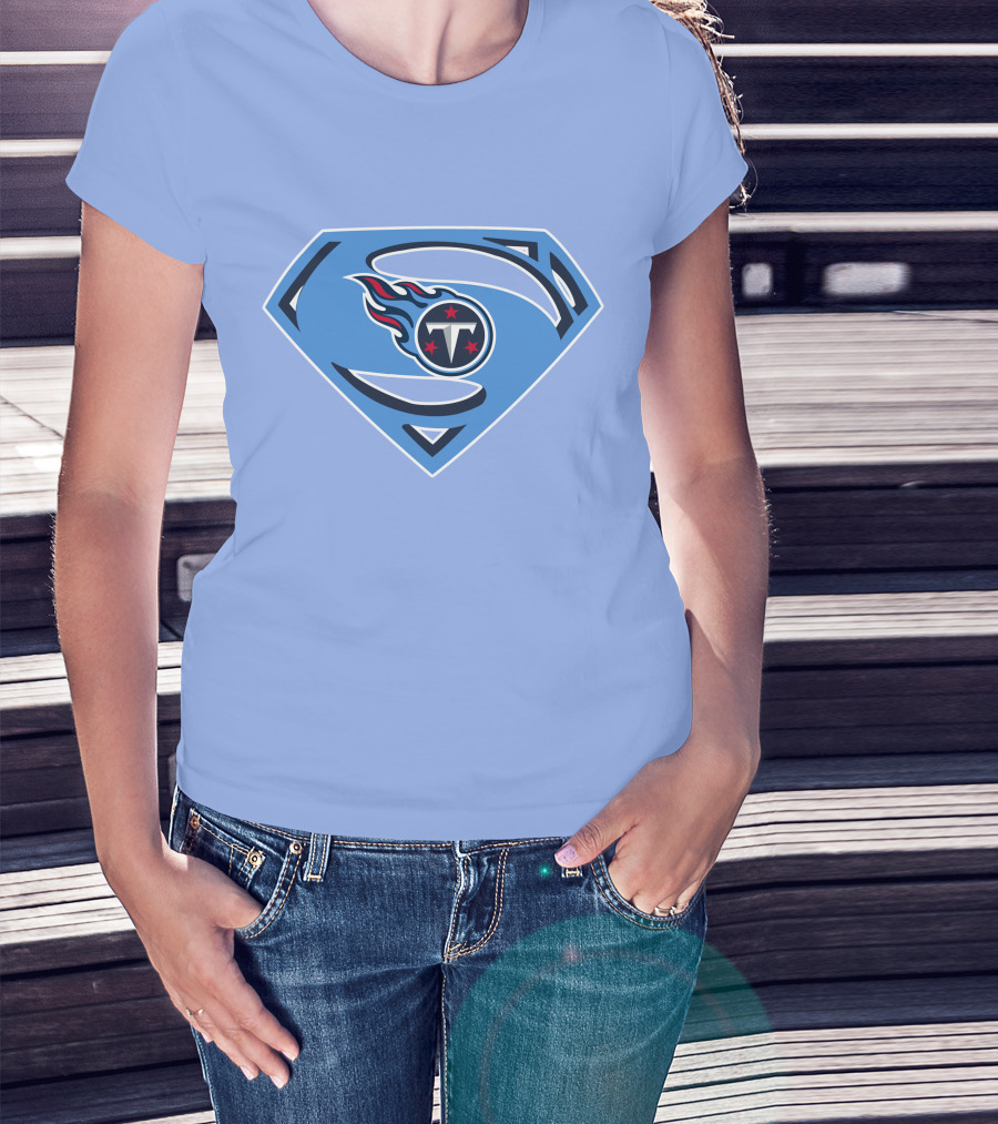 Tennessee Titans Superman Logo Fusion T-Shirt