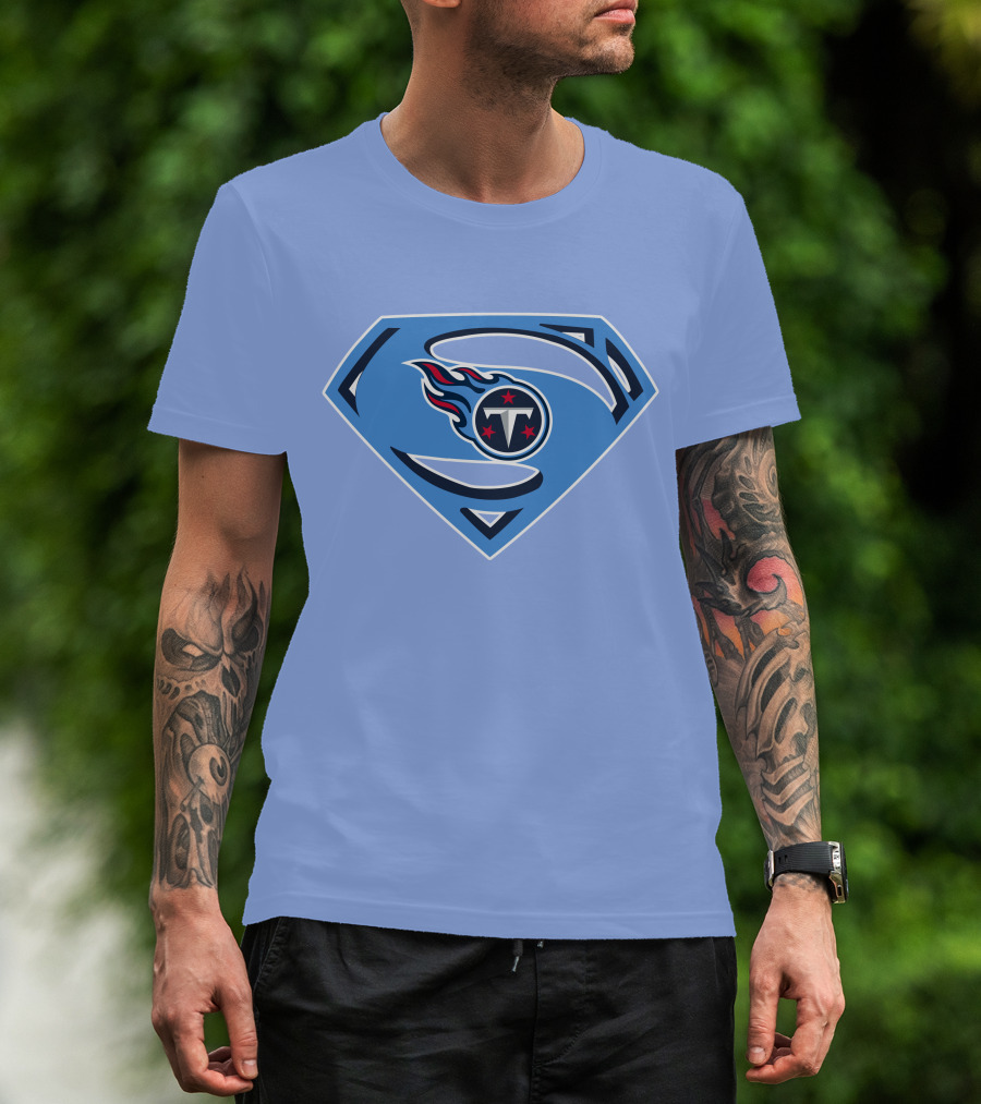 Tennessee Titans Superman Logo Fusion T-Shirt