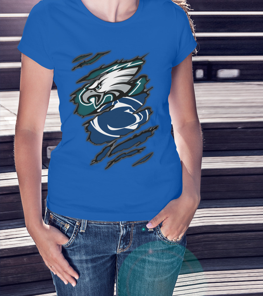 Eagles Penn State Logo Claw T-Shirt