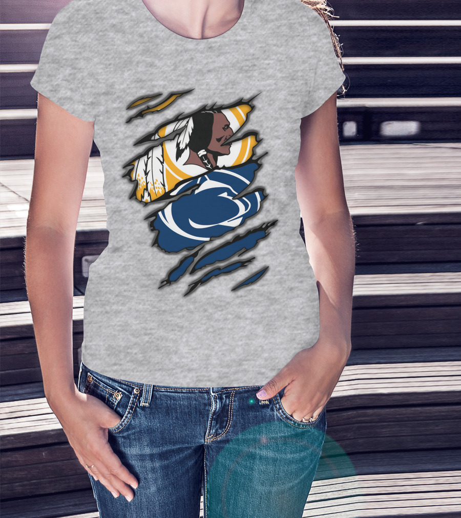 Redskins Penn State Fan Crossover Claw T-Shirt