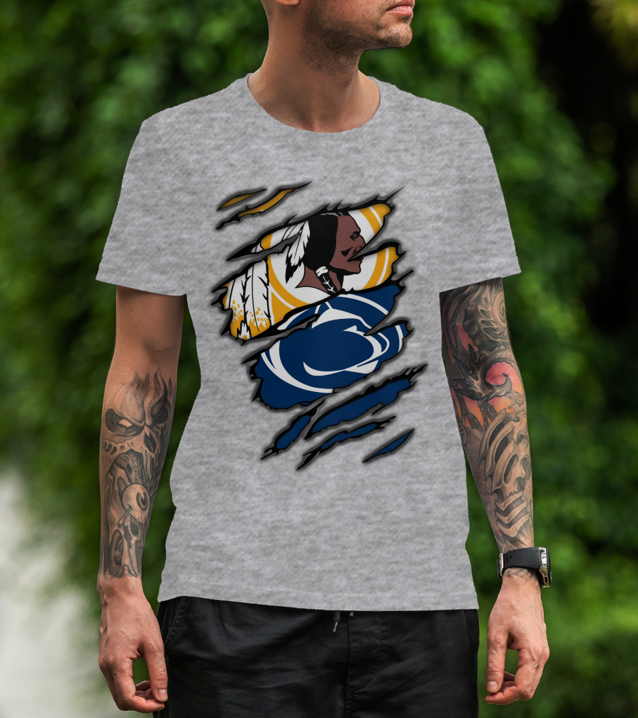 Redskins Penn State Fan Crossover Claw T-Shirt