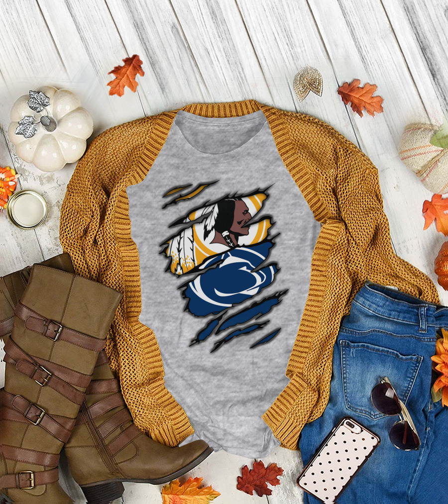 Redskins Penn State Fan Crossover Claw T-Shirt
