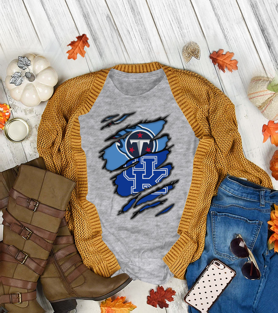 Tennessee Titans University of Kentucky Wildcats Crossover T-Shirt