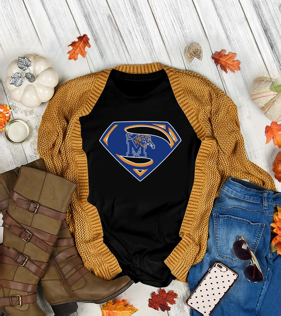 Memphis Tigers Superman Logo Collab T-Shirt