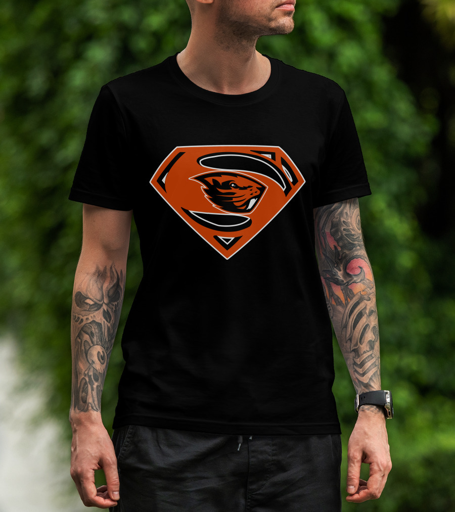 Superman Oregon State Beavers T-Shirt