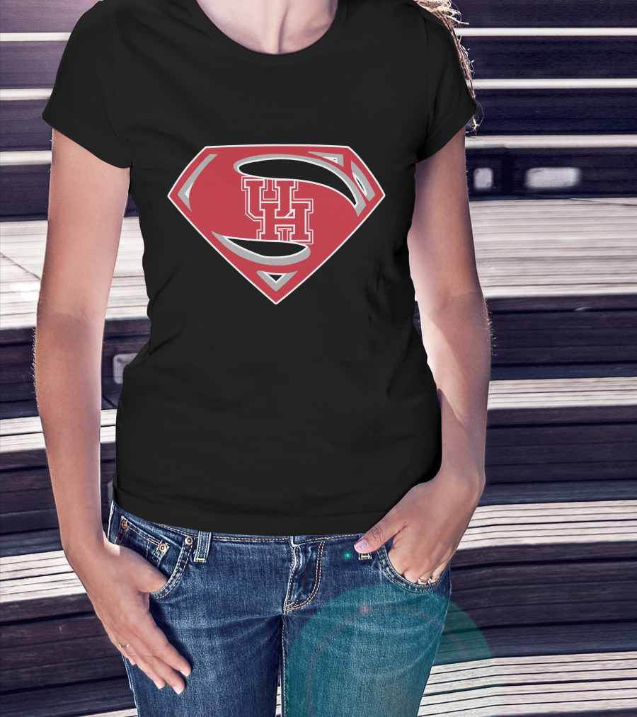 Superman UH Logo University Of Houston Crest T-Shirt