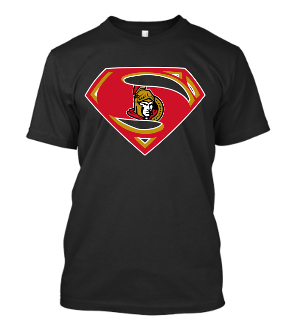 Superman Ottawa Senators Logo Shield T-Shirt