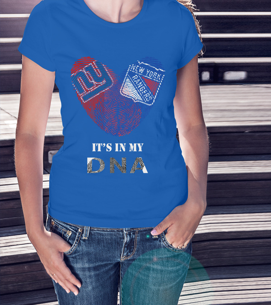 Giants New York Rangers It's In My Dna T-Shirt