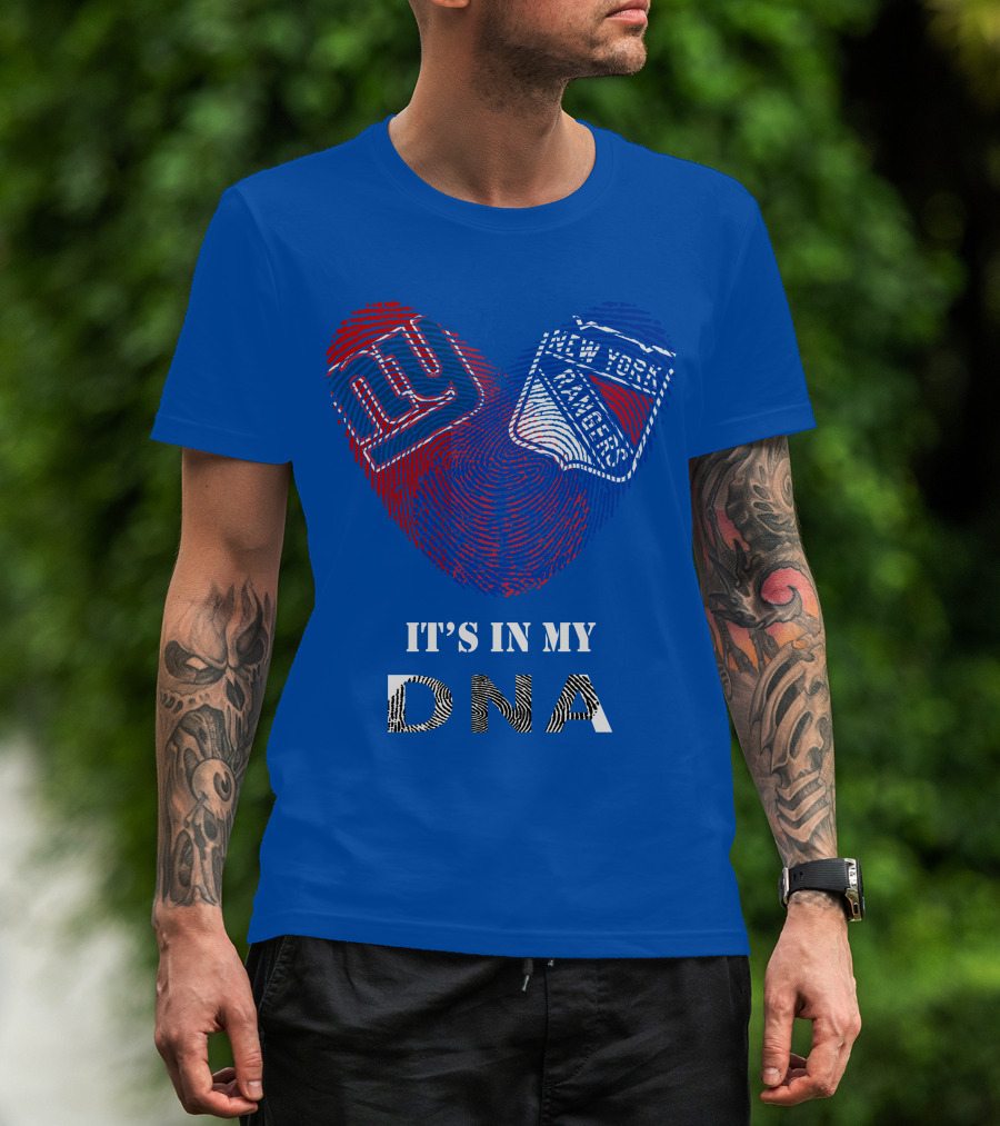 Giants New York Rangers It's In My Dna T-Shirt