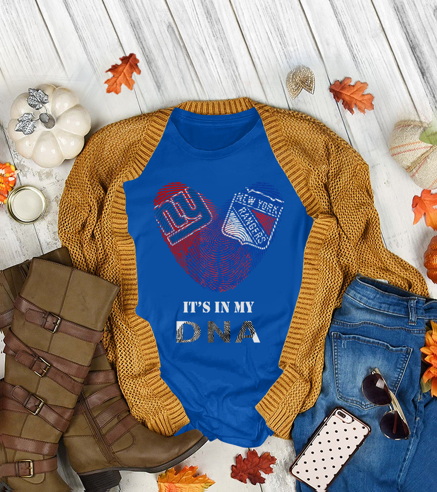 Giants New York Rangers It's In My Dna T-Shirt