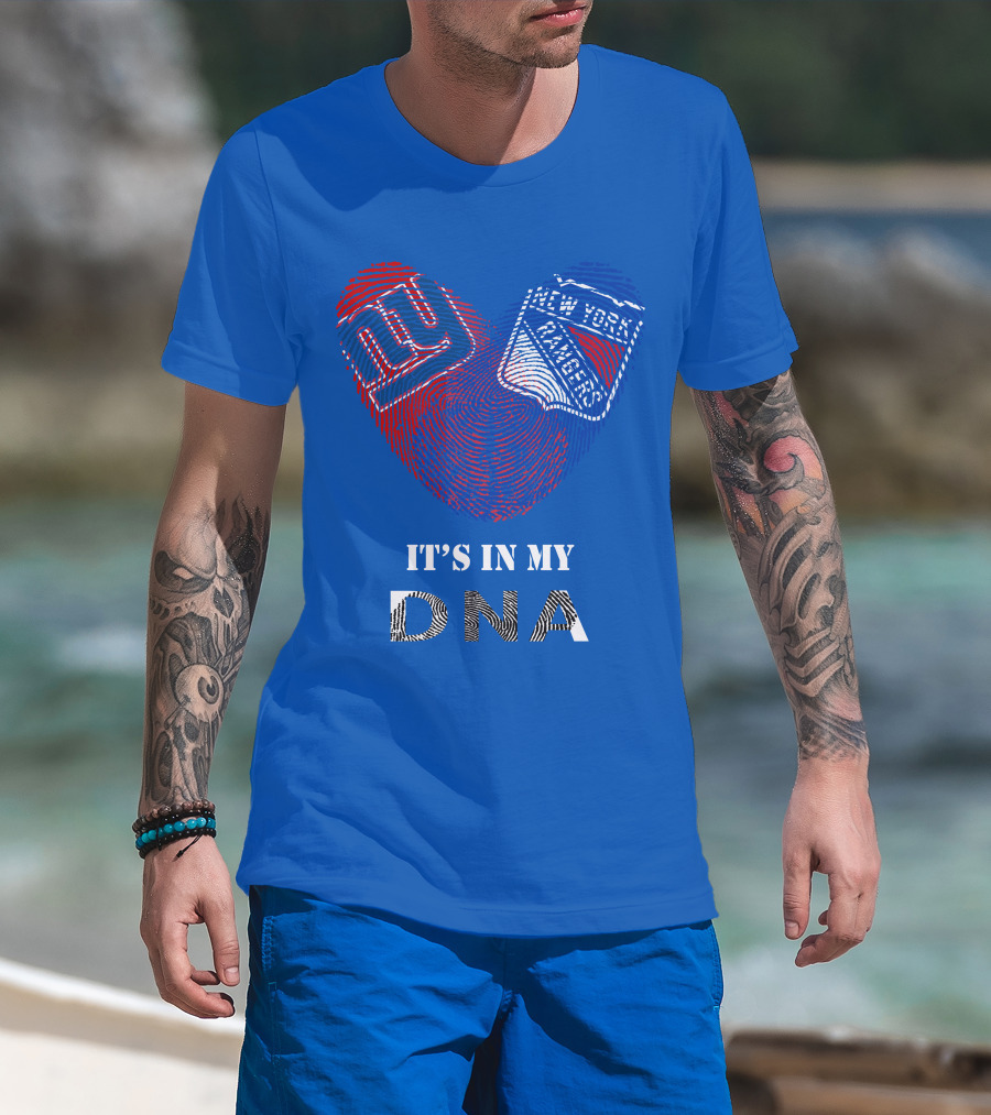 Giants New York Rangers It's In My Dna T-Shirt